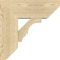 Ekena Millwork Balboa Slat Rough Sawn Bracket w/ Offset Brace, Douglas Fir, 8"W x 20"D x 20"H BKT0806X20X20BOA06RDF - alternate 4